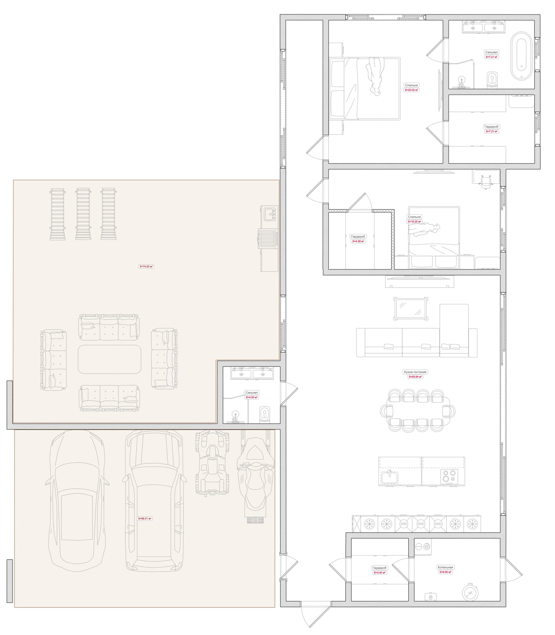 Планировка · 154 м²
