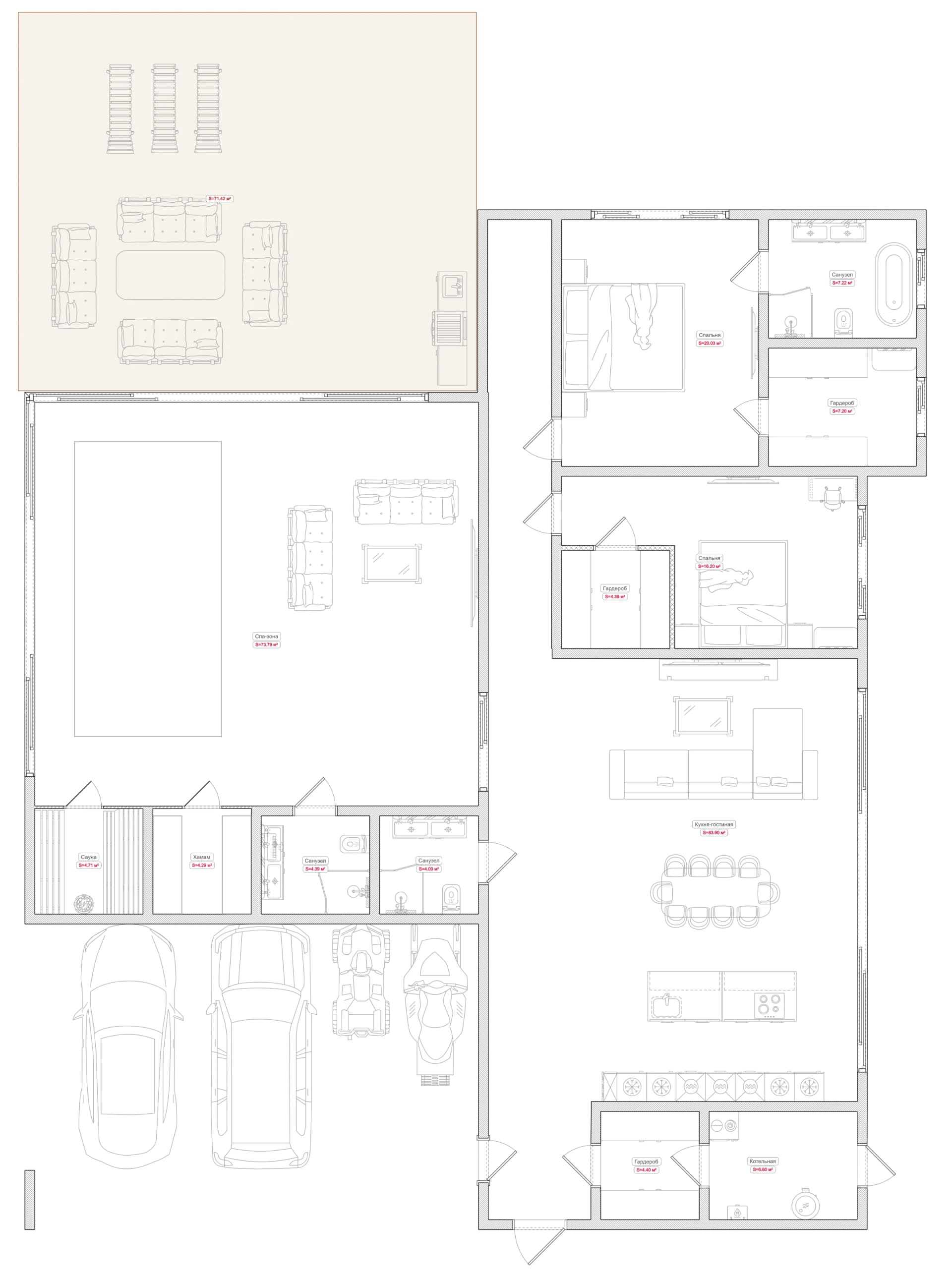 Планировка · 242 м²