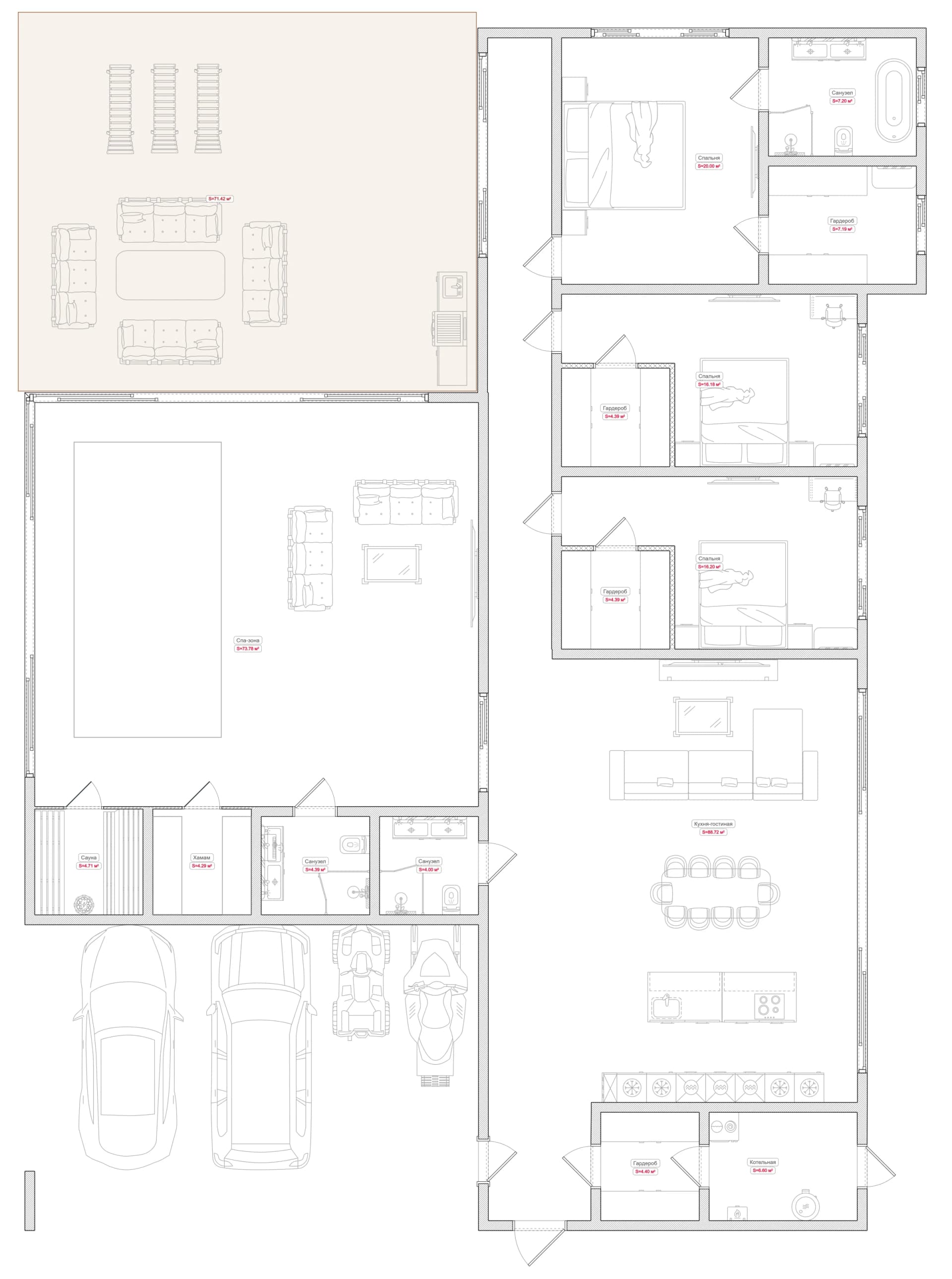 Планировка · 267 м²