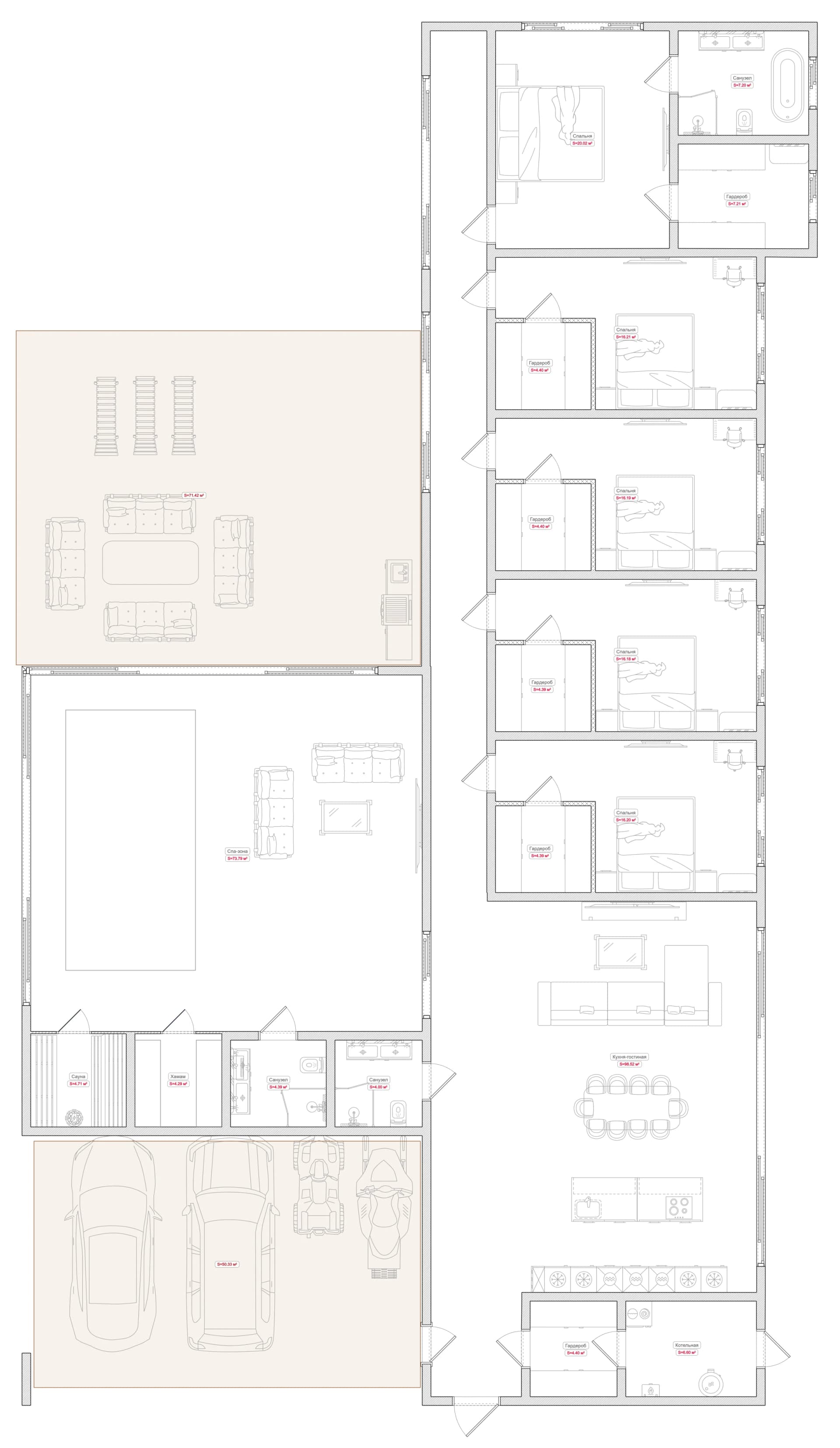 Планировка · 318 м²